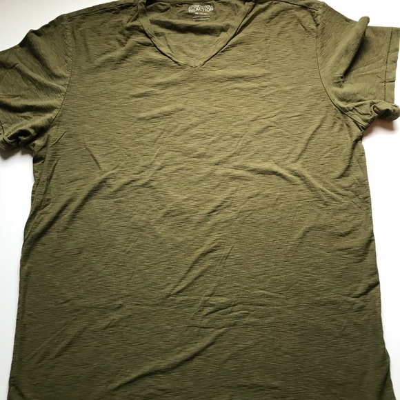 Kenneth Cole Reaction | Shirts | Kenneth Cole Mens Olive Green V Neck ...
